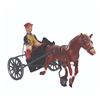 Image 6 : A D.G.M. Wind-Up Race Horse and Jockey Toy.