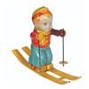 Image 1 : A Skiing Child Wind-Up Tin Toy.