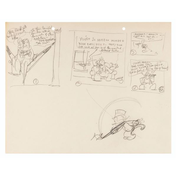 A Terrytoons Original Layout Drawing.