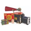 Image 1 : A Talkie Jecktor with Rare Cartoon Strips and Records.