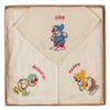 Image 2 : An Early Boxed Set of Seven Dwarf Handkerchiefs.