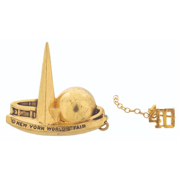 A 1939 New York World's Fair Sweater Pin.