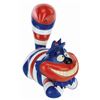 Image 4 : An Orange and Blue Cheshire Cat Vinyl Figure.