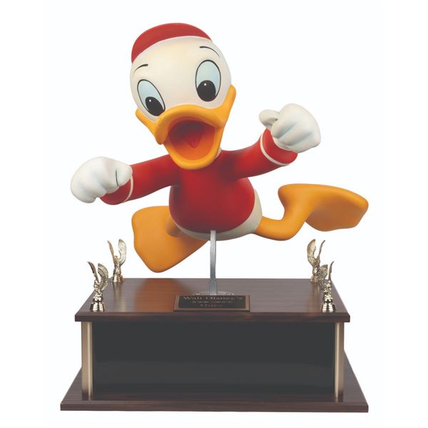 A Disney Store Huey Display Figure.