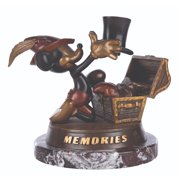 A Mickey Mouse "Memories" Bronze Statue.