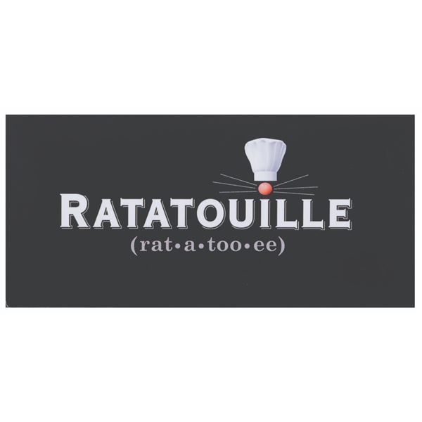 A "Ratatouille" Sign.