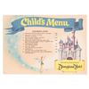 Image 2 : A Disneyland Hotel 1957 Child's Menu.