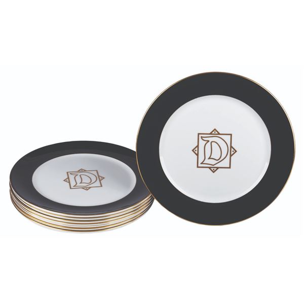 A Set of Disneyland Hotel "D" Plates.