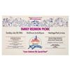 Image 1 : A Disneyland Anniversary Family Reunion Picnic Poster.