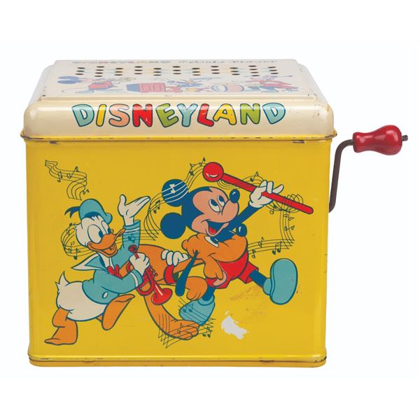A Disneyland Tin Litho Melody Player.