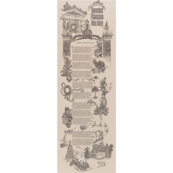 A Haunted Mansion Holiday Souvenir Poem.
