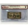 Image 1 : 1870  Dominon of Canada  25 Cent Note SN N/A Series B Dickinson-Harington