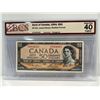 Image 1 : 1954 Bank of Canada 50 Dollar Modified Note SN B/H8384065 Lawson-Bouey