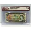 Image 1 : 1969 Bank of Canada 20 Dollar Note SN WF1961961 Lawson-Bouey