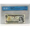 Image 1 : 1973 Bank of Canada 1 Dollar Note SN BAX1142663 Crow-Bouey