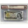 Image 1 : 1973 Bank of Canada 1 Dollar Note SN BCT5956341 Crow-Bouey