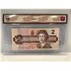 Image 2 : 1986 Bank of Canada 2 Dollar Note SN EGT1384831 Bonin-Theissen