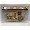Image 2 : 2011 Bank of Canada 100 Dollar Note SN GKN0672686 Lane-Macklem