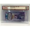 Image 1 : 2017 Bank of Canada 10 Dollar Note SN CDB1945106 Wilkins-Poloz
