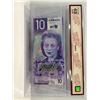 Image 2 : 2018 Bank of Canada 10 Dollar Note SN FTW2503384 Wilkins-Poloz