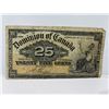 Image 1 : 1900 Dominion of Canada 25 Cent Note SN N/A Boville