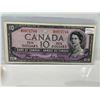 Image 1 : 1954 Bank of Canada 10 Dollar Devil's Face Note SN D/D0971744 Coyne-Towers