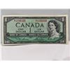 Image 1 : 1954 Bank of Canada 1 Dollar Modified Note SN B/I1152332 Lawson-Bauey