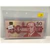 Image 1 : 1988 Bank of Canada 50 Dollar Note SN EHR1369662 Theissen-Crow