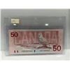 Image 2 : 1988 Bank of Canada 50 Dollar Note SN EHR1369662 Theissen-Crow