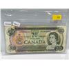 Image 1 : 1969 Bank of Canada 20 Dollar Note SN WD2800000 Lawson-Bauey