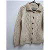 Image 4 : Hand Knit Aran Pure Wool Sweater - see all photos for size & details