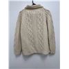 Image 7 : Hand Knit Aran Pure Wool Sweater - see all photos for size & details