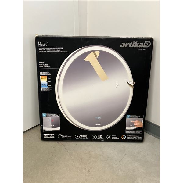 New Artika Mateo 28" LED Wall Mirror With Integrated Defogger - see all photos