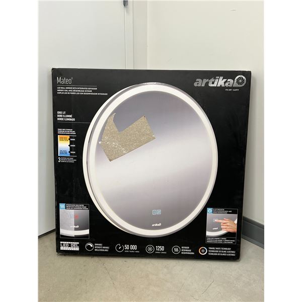 New Artika Mateo 28" LED Wall Mirror With Integrated Defogger - see all photos