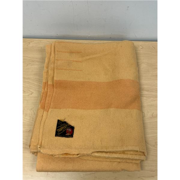 Vintage Eaton's All Wool Trapper 4 Point Blanket - Approx: 66x82"
