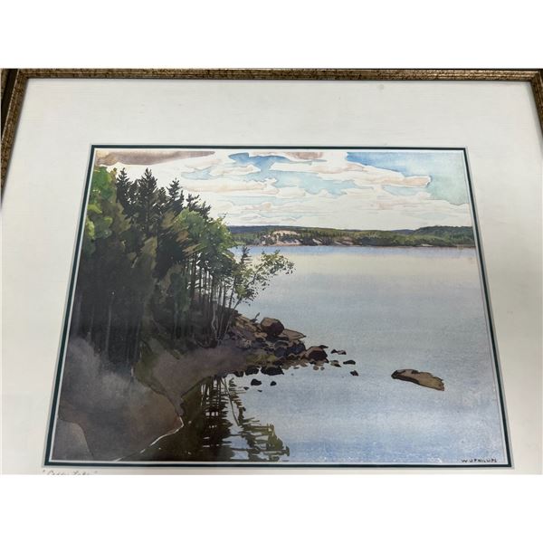 W.J. Phillips "Caddy Lake" Framed Art - Frame: 18.25x16" - see all photos