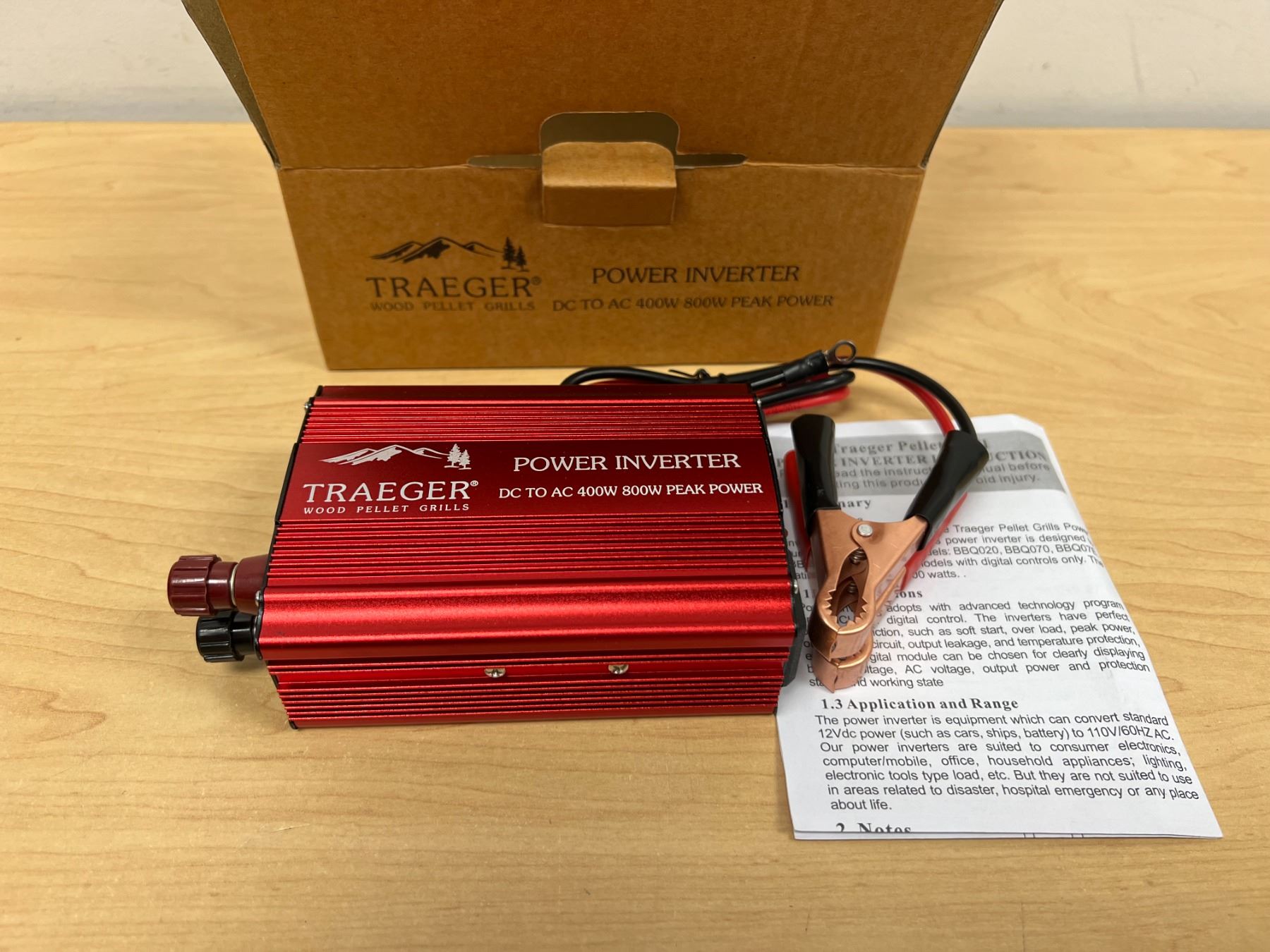 Traeger Wood Pellet Grills Power Inverter - DC to AC 400W 800W peak ...