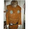 Image 2 : Native Scout  Leather Coat with Gunbelt and