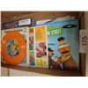 Image 1 : Sesame street vinyl records, 45's, vinyl sleeves,