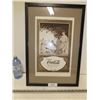 Image 1 : Framed coca cola advertising poster