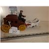 Image 2 : Cast iron stage coach w/ horses