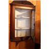 Image 2 : Primitive Corner Oak display case cabinet
