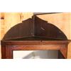 Image 3 : Primitive Corner Oak display case cabinet