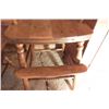Image 3 : Wood high chair c/w foot rest
