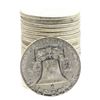 Image 2 : Roll of (20) Brilliant Uncirculated 1955 Franklin Half Dollar Coins