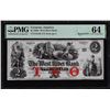 1860s $2 West River Bank Jamaica Obsolete Remainder Note PMG Choice Uncirculated 64