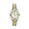 Image 2 : Rolex Ladies Two Tone Emerald and Diamond Datejust Wristwatch With Rolex Box