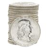 Image 1 : Roll of (20) Brilliant Uncirculated 1962-D Franklin Half Dollar Coins