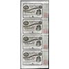 Image 1 : Uncut Sheet of (4) State of Louisiana Baby Bond Obsolete Notes
