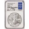 2019(W) $1 American Silver Eagle Coin NGC MS70 FDOI Moy Signature West Point Mint